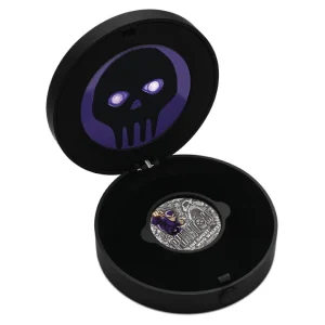 Perth Mint: The Phantom Antiqued Coin kolor 2 uncje Srebra 2023