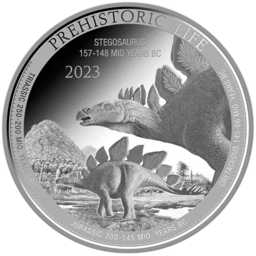 Congo: Prehistoric Life Stegosaurus 1 uncja srebra 2023