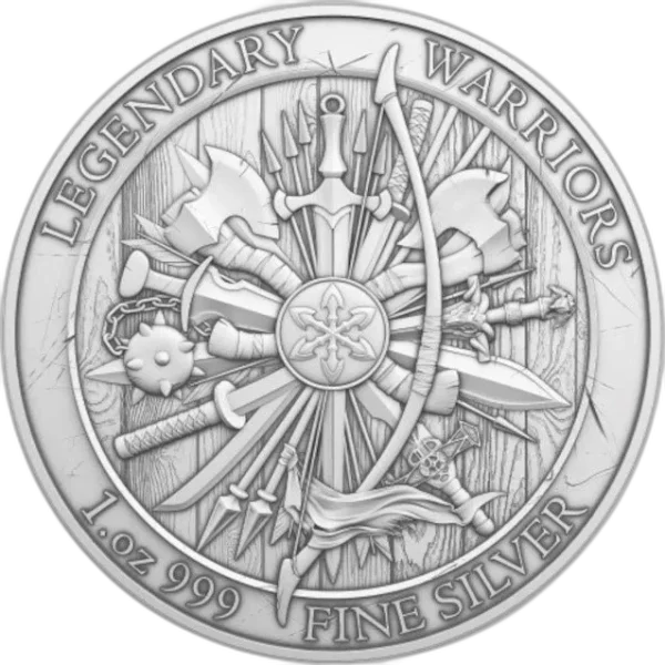 Srebrna Moneta Legendary Warriors Julius Caesar 1 oz USA 2023 | Ag 999