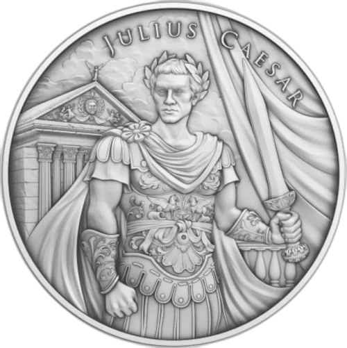 Srebrna Moneta Legendary Warriors Julius Caesar 1 oz USA 2023 | Ag 999