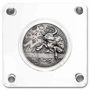 Bull vs Bear “Pandemic” 2 oz 2021 Chad – Moneta Srebrna 999 (2 uncje)
