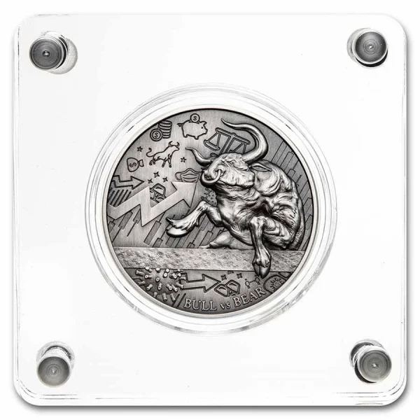 Bull vs Bear “Pandemic” 2 oz 2021 Chad – Moneta Srebrna 999 (2 uncje)
