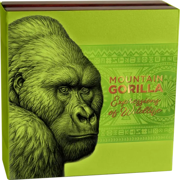 Mountain Gorilla 2 oz 2021 Cameroon – Moneta Srebrna 999 (2 uncje)