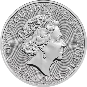 2018-great-britain-2-oz-silver-queens-beasts-the-unicorn-awers Bestie Królowej: Jednorożec Szkocji 2 oz 2018 – Moneta Srebrna 9999 (2 uncje)