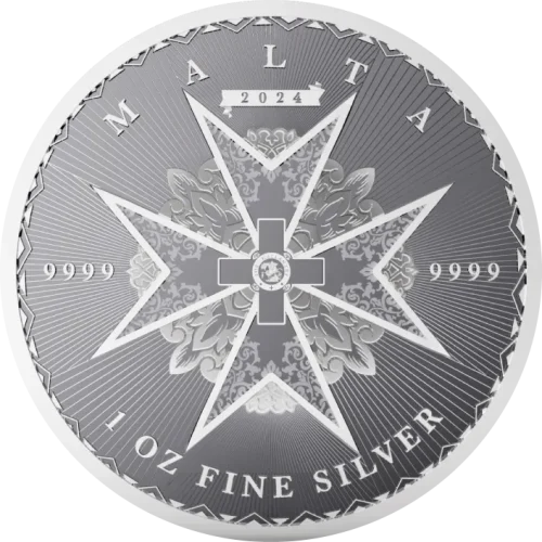 Krzyż Maltański 1 oz 2024 – Moneta Srebrna 9999 (1 uncja)