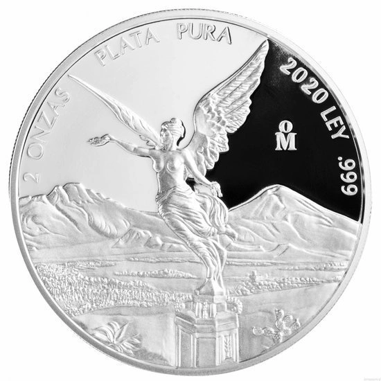 Srebrna Moneta Mexican Libertad 2 oz Meksyk 2020 Proof | Ag 999