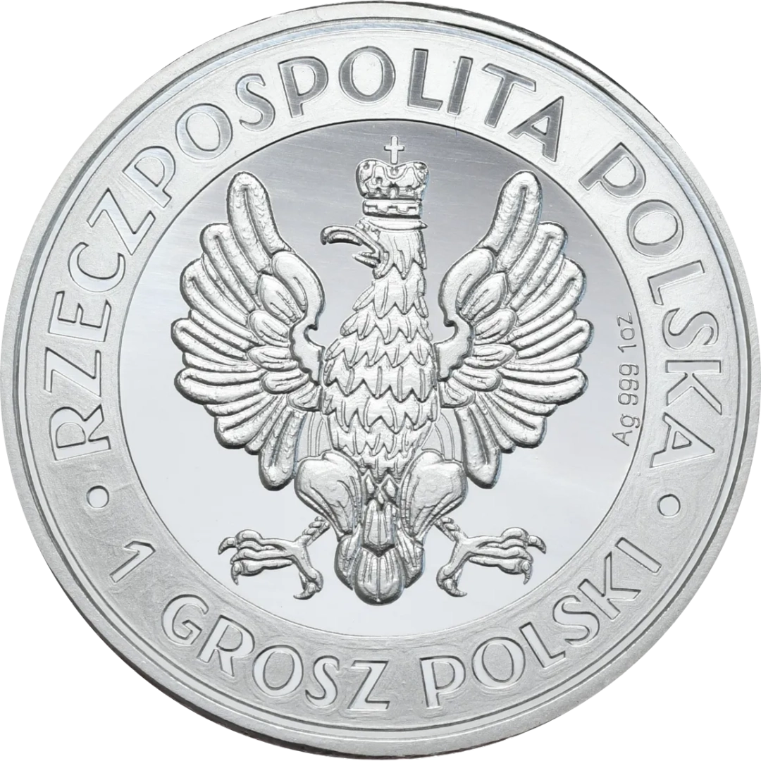 Srebrny Medal Królowa Jadwiga 1 oz Polska 2023 | Ag 999 - obrazek 2