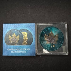 Srebrna Moneta Kanadyjski Liść Klonowy Space Metals III 1 oz Kanada 2022 - Ag 9999