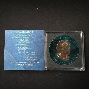 Srebrna Moneta Kanadyjski Liść Klonowy Space Metals III 1 oz Kanada 2022 - Ag 9999