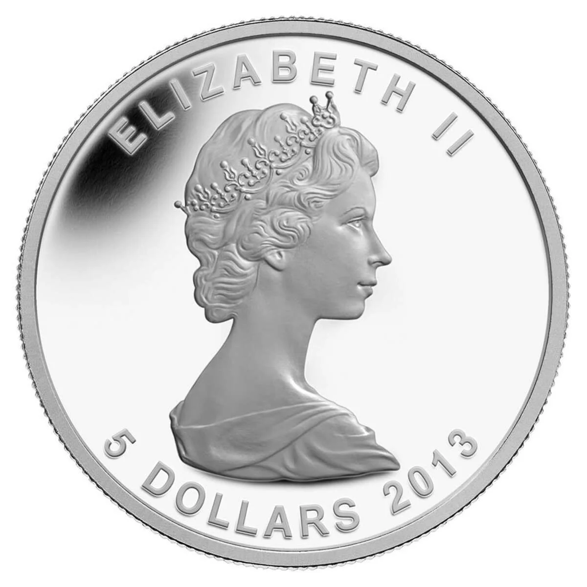 Srebrna Moneta Liść Klonowy 25. Rocznica Shadowleaf Proof 1oz Kanada 2013 | Ag 9999 - obrazek 2