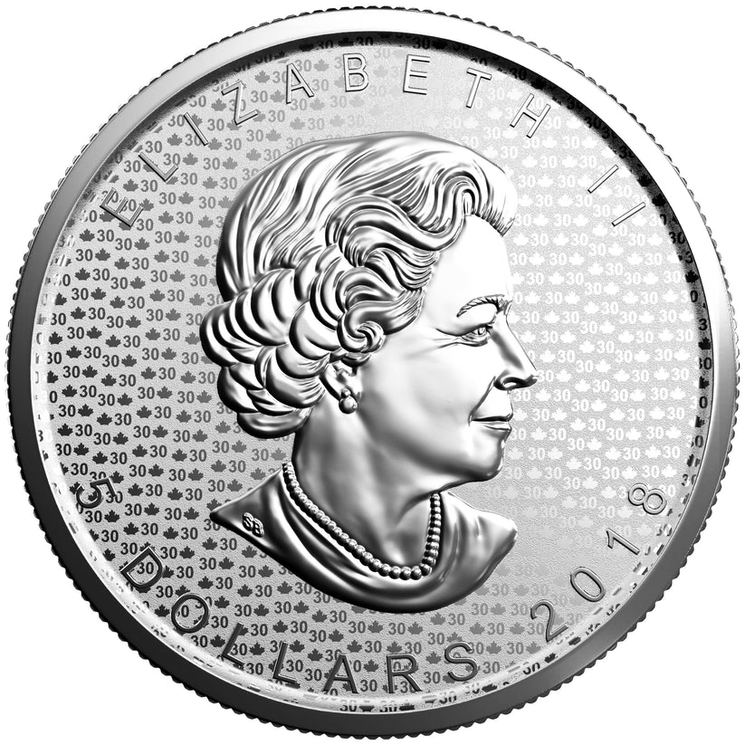 Srebrna Moneta Liść Klonowy 30. Rocznica Zestaw 2x1oz Kanada 2018 | Ag 9999 - obrazek 5