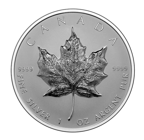 Srebrna moneta Maple Leaf Ultra High Relief Reverse Proof 1oz Kanada 2022 Ag 9999 — relief 1.4mm Royal Canadian Mint