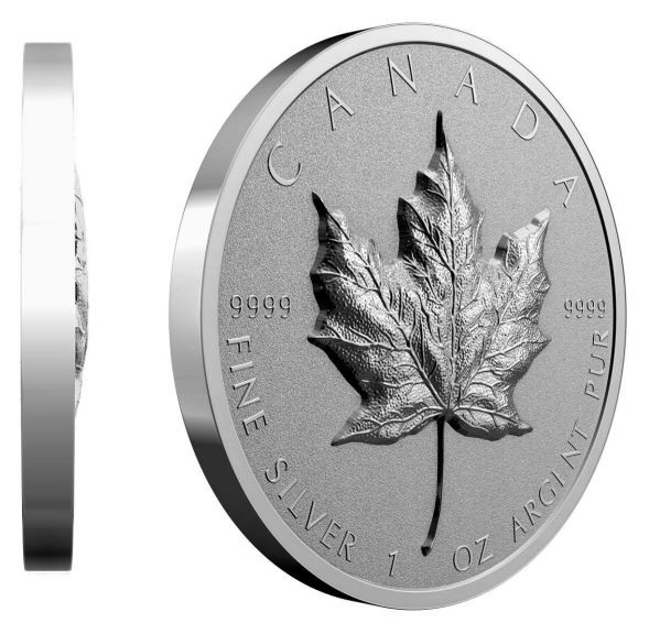 Srebrna Moneta Liść Klonowy Ultra High Relief 1oz Kanada 2022 | Ag 9999 - obrazek 3