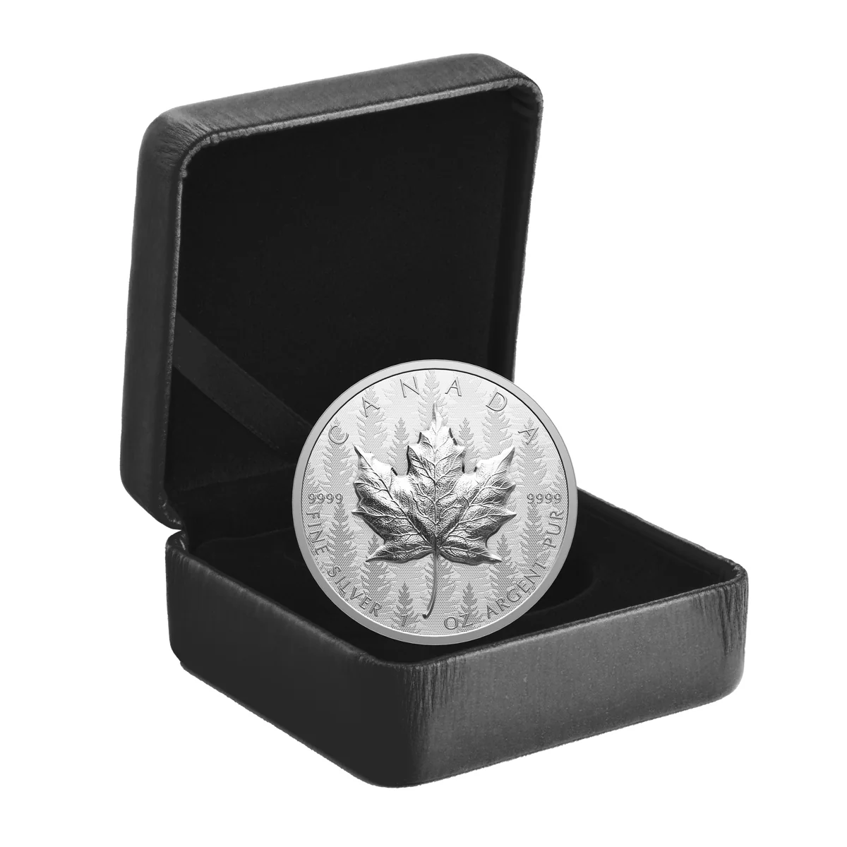 Srebrna Moneta Liść Klonowy Ultra High Relief Serce Lasu 1oz Kanada 2024 | Ag 9999 - obrazek 4
