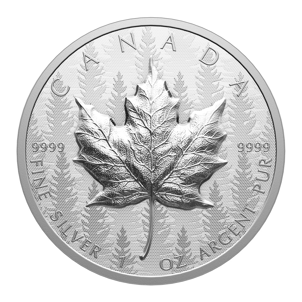 Srebrna moneta Maple Leaf Las Ultra High Relief 1oz Kanada 2024 Ag 9999 — wzór Serce Lasu Reverse Proof