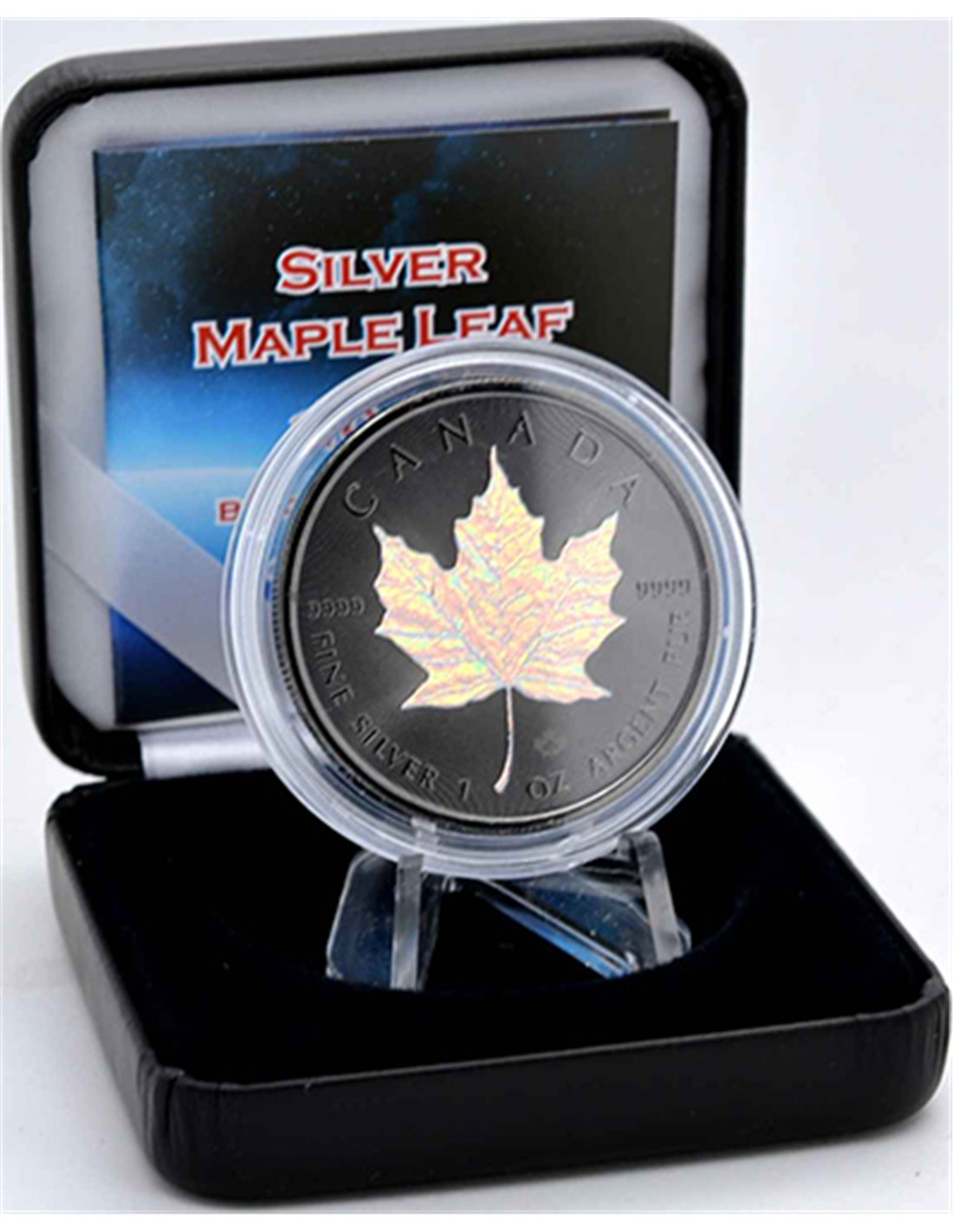Srebrna Moneta Maple Leaf Holographic Ruthenium 1oz Kanada 2022 | Ag 9999 - obrazek 3