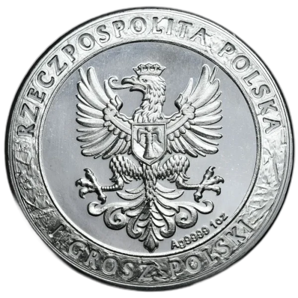 husaria-bu-1-uncja-2022-awers Srebrny Medal Husaria I BU 1oz Polska 2022 | Ag 999