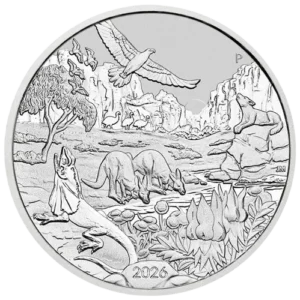 Srebrna Moneta The Outback 2026 1oz – srebrna moneta bulionowa Ag 9999, Perth Mint Australia