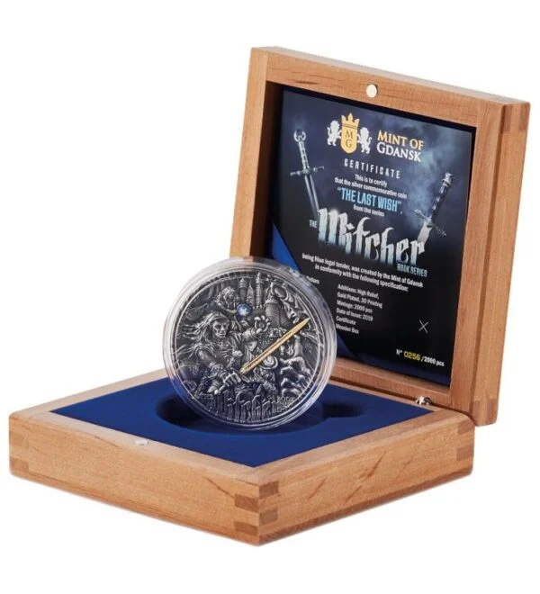 Srebrna Moneta Wiedźmin Ostatnie Życzenie 2 oz Niue 2019 Ag 999 Srebrna Moneta Wiedźmin Ostatnie Życzenie 2 oz Niue 2019 | Ag 999