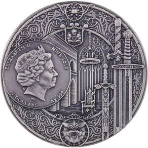 Srebrna Moneta Wiedźmin Ostatnie Życzenie 2 oz Niue 2019 Ag 999-awers Srebrna Moneta Wiedźmin Ostatnie Życzenie 2 oz Niue 2019 | Ag 999
