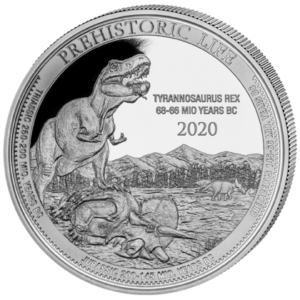 Congo: Prehistoric Life T-Rex 1 uncja srebra 2020