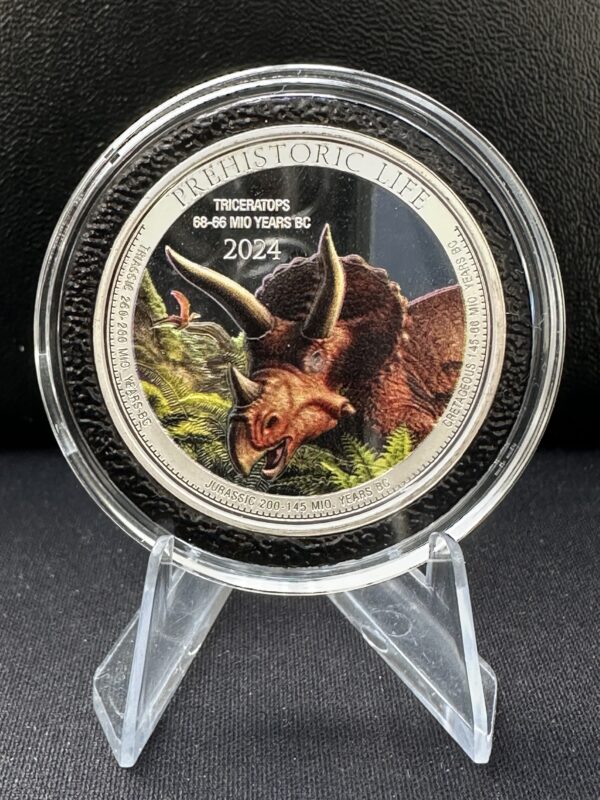 IMG_0811 Congo: Prehistoric Life II – Triceratops kolor 1 uncja Srebra 2024