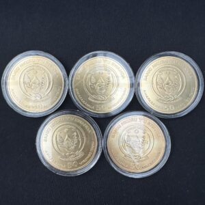 Nautical Ounce Złocenie 5 x 1 oz (2017–2021) – Moneta Srebrna 999 (1 uncja)