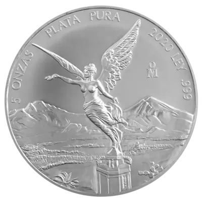 Mexican Libertad 5 uncji srebra 2020 - Ag 999