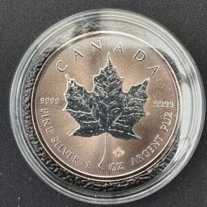 IMG_0874 Srebrna Moneta Kanadyjski Liść Klonowy Pink Gold 1 oz 2021 | Ag 9999