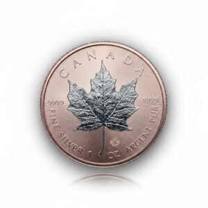 Kanadyjski Liść Klonowy Pink Gold 1 uncja srebra 2021 – Ag 9999-rewers Srebrna Moneta Kanadyjski Liść Klonowy Pink Gold 1 oz 2021 | Ag 9999