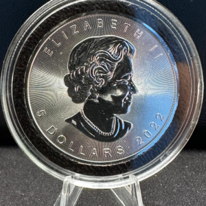 Srebrna Moneta Liść Klonowy Rose Gold 1oz Kanada 2022 | Ag 9999