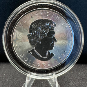 Srebrna Moneta Kanadyjski Liść Klonowy Kolor 1oz Kanada 2021 | Ag 9999