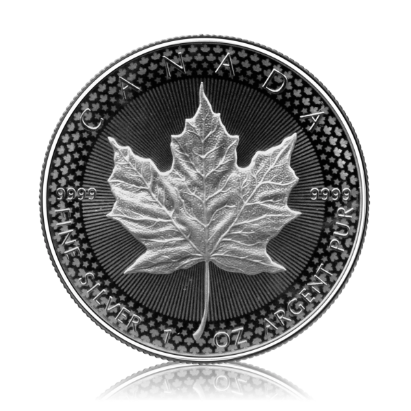 Srebrna moneta Liść Klonowy Special Edition 1oz Kanada 2019 Ag 9999 linie radialne privy mark