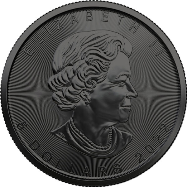 Srebrna Moneta Liść Klonowy Rainbow Ruthenium 1oz Kanada 2022 | Ag 9999