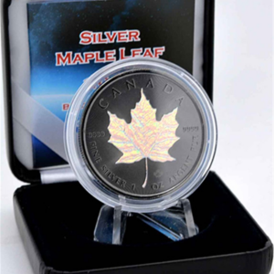 Srebrna Moneta Maple Leaf Holographic Ruthenium 1oz Kanada 2022 | Ag 9999