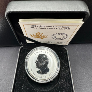 Srebrna Moneta Liść Klonowy Ultra High Relief Serce Lasu 1oz Kanada 2024 | Ag 9999