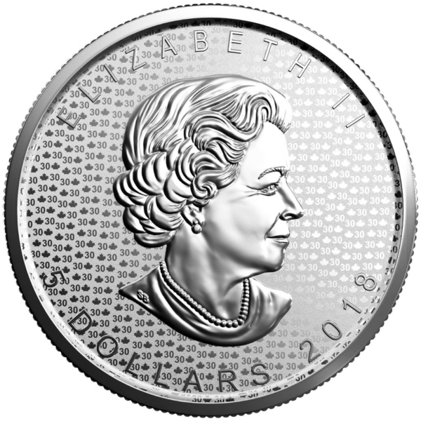Srebrna Moneta Liść Klonowy 30. Rocznica Zestaw 2x1oz Kanada 2018 | Ag 9999