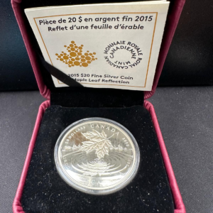 Srebrna Moneta Liść Klonowy Reflection Proof 1oz Kanada 2015 | Ag 9999
