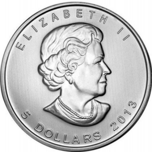 Srebrna Moneta Liść Klonowy 25th Anniversary Kolor 1oz Kanada 2013 | Ag 9999