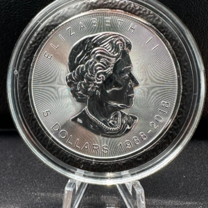 1111 Srebrna Moneta Liść Klonowy 30th Anniversary Kolor 1oz Kanada 2018 | Ag 9999