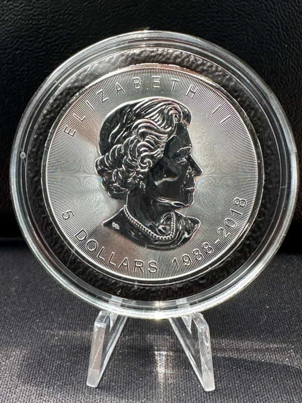 1111 Srebrna Moneta Liść Klonowy 30th Anniversary Kolor 1oz Kanada 2018 | Ag 9999
