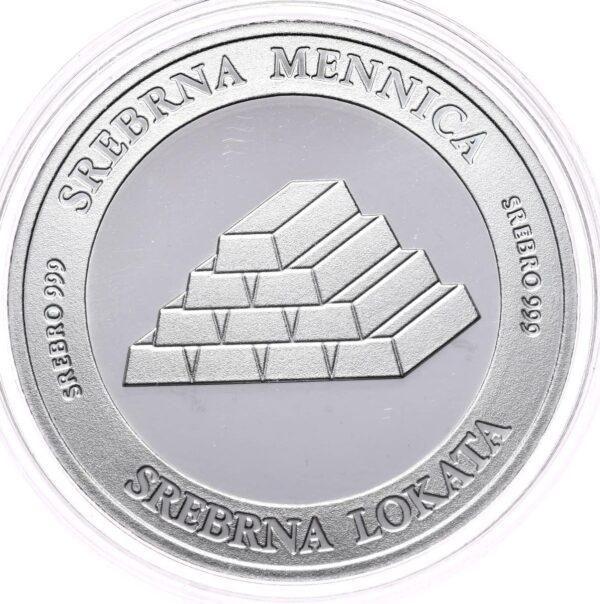 Srebrna Lokata mapa Polski 1 oz Srebrna Mennica Ag 999