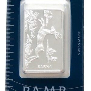 Srebrna Sztabka Sarna PAMP 1oz Szwajcaria | Ag 999 . Srebrna sztabka PAMP Suisse Sarna 1 oz Szwajcaria Ag 999