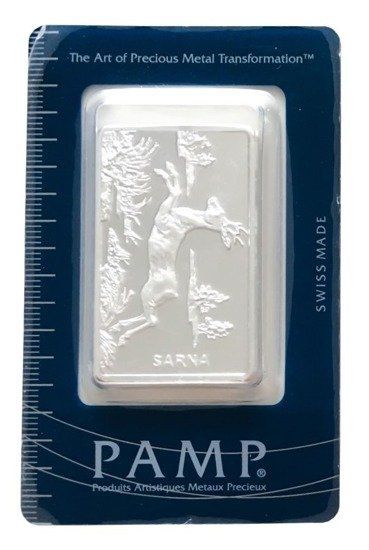 Srebrna Sztabka Sarna PAMP 1oz Szwajcaria | Ag 999 . Srebrna sztabka PAMP Suisse Sarna 1 oz Szwajcaria Ag 999