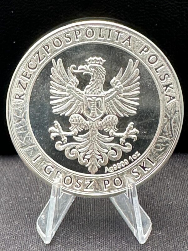 Srebrny Medal Husaria I BU 1oz Polska 2022 Ag 999. Srebrny Medal Husaria I BU 1oz Polska 2022 | Ag 999