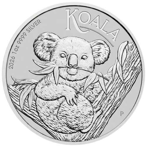 Koala-1-uncja-Srebra-2026-front-removebg-w Srebrna Moneta Koala Australia 1oz – srebrna moneta bulionowa Ag 9999, Perth Mint