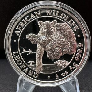 Bavarian Mint: African Wildlife Leopard 1 uncja srebra 2020